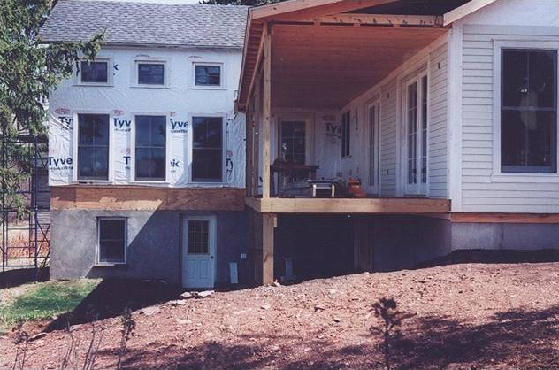 During reconstruction: Addition and porch added 2001.