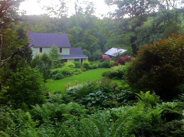 Mermer Blakeslee's "borrowed adjacent view" of house.