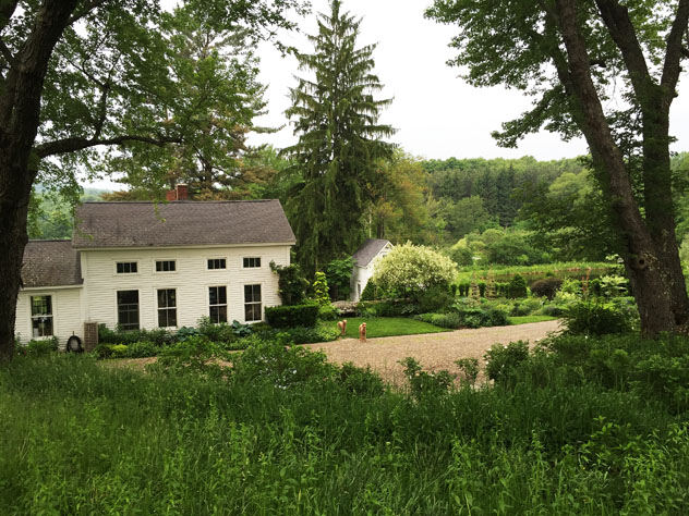 View from top of staircase in driveway